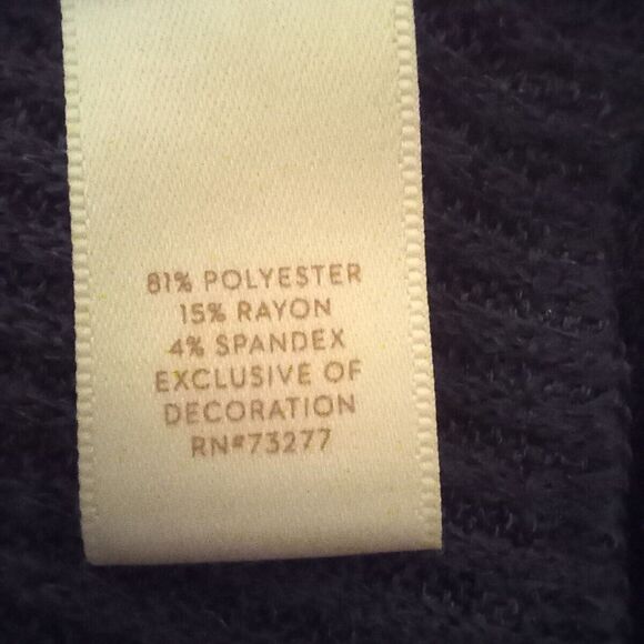 Lauren Conrad Mock Neck Ribbed Swing Dress-Small-3/4 Bell Sleeves-Ruffle Hem-Bow - Picture 9 of 10